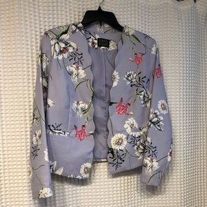 Violet floral blazer size M